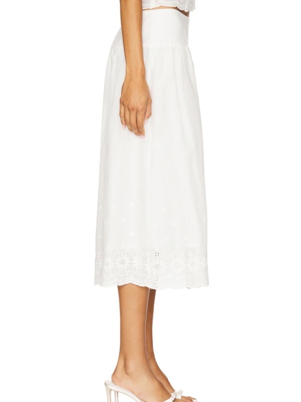 Revolve More to Come Cassandra Eyelet Midi Skirt - Picture 5 of 10